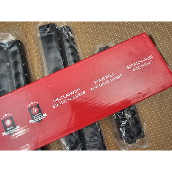 Olsa Tools Magnetic Socket Organizer | 3 Piece Socket Holder Kit | 1/2-Inch, 3/8 - Picture 8 of 8